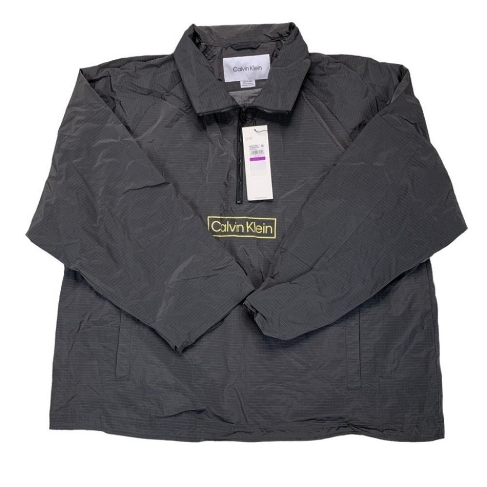 Calvin Klein Men's Relaxed Fit Box Logo Popover Jacket Size M
